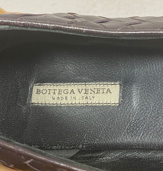 Bottega Veneta Brown Signature Woven Leather Flats Size 38.5 US 8