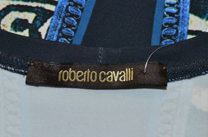 Roberto Cavalli Multicolor Printed Bodycon Dress Size 4