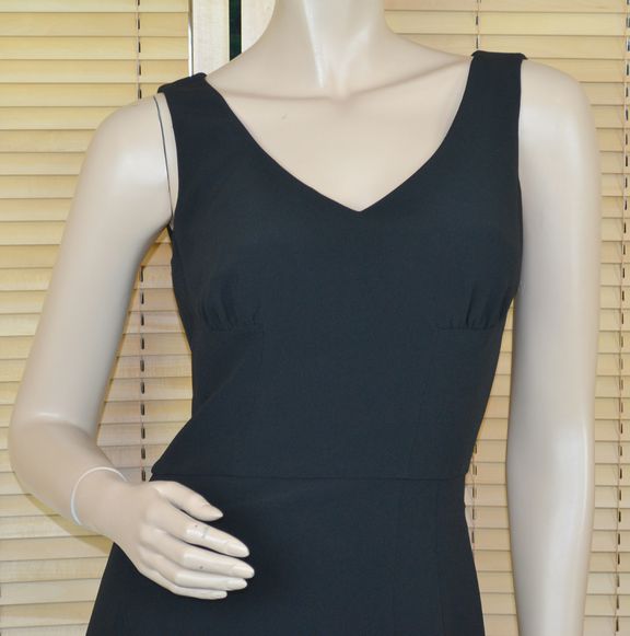 UNUSED Dolce & Gabbana Black Silk Blend Cocktail Dress Size 6