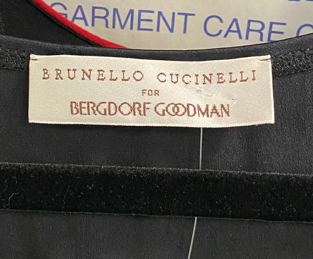 Brunello Cucinelli Black Silk Camisole Top Size S