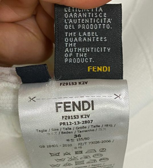 Fendi White Stretch Bodycon Dress Size 36 US 2