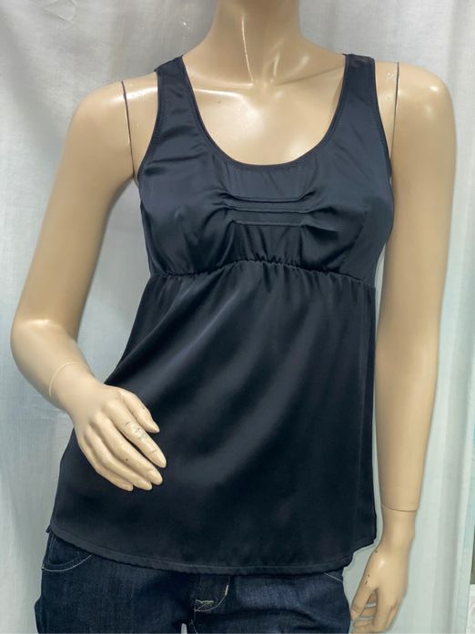 Brunello Cucinelli Black Silk Camisole Top Size S